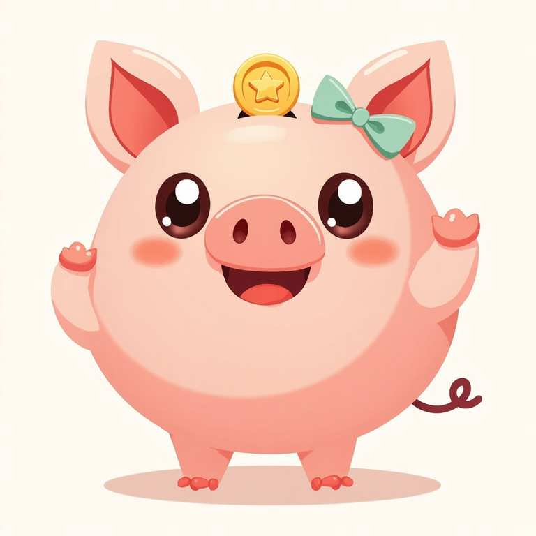 Penny the piggy bank mascot